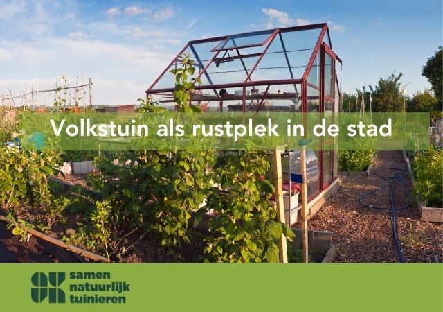 Volkstuin als rustplek in de stad