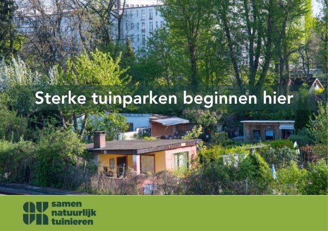 Afbeelding van volkstuinpark in een stedelijke omg